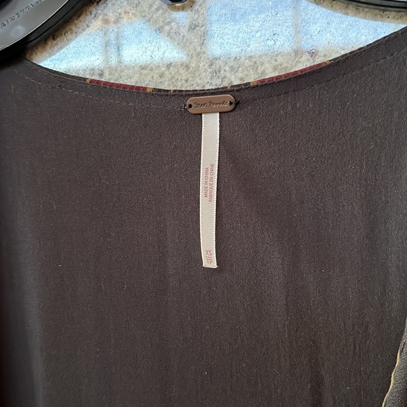 Free People Blue & Red Wrap Dress - Picture 3 of 4